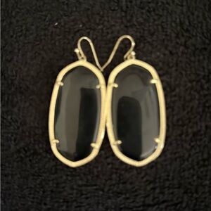 Elegant Black and Gold Earrings